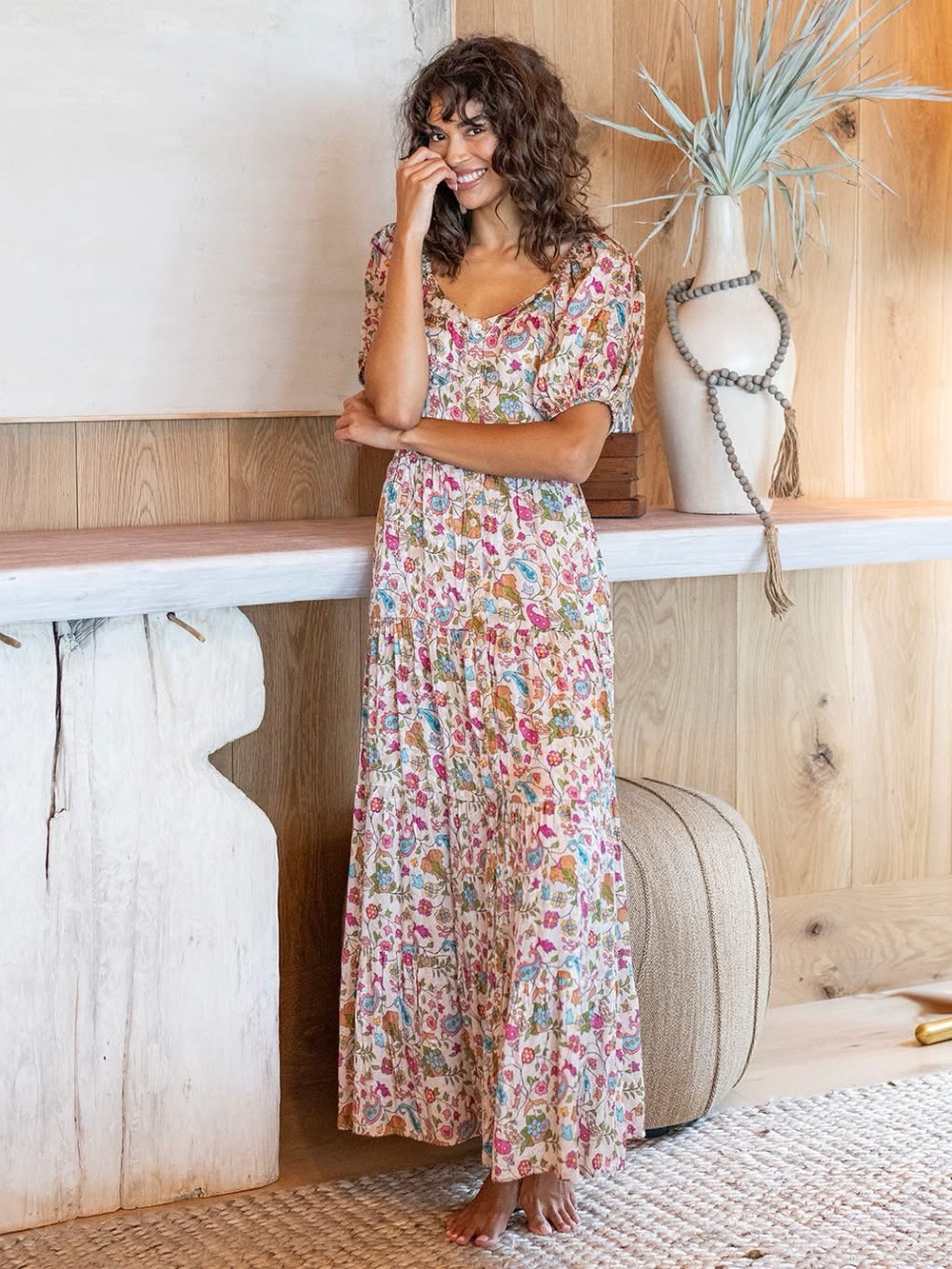 NWT Natural Life Danielle dress in paisley petals ladies medium